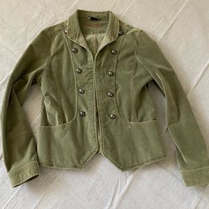 Military style jacket light cordoroy
